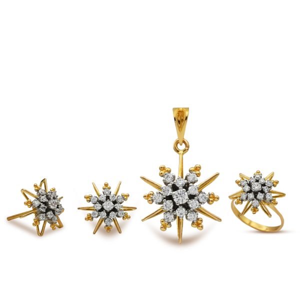 Gold Pendant Set