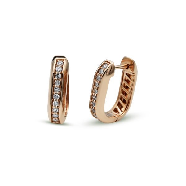 Rose Gold Diamond Earrings