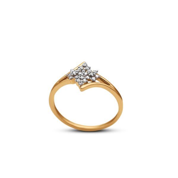 Rose & White Gold Diamond Ring