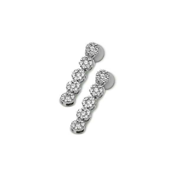 White Gold Diamond Earrings